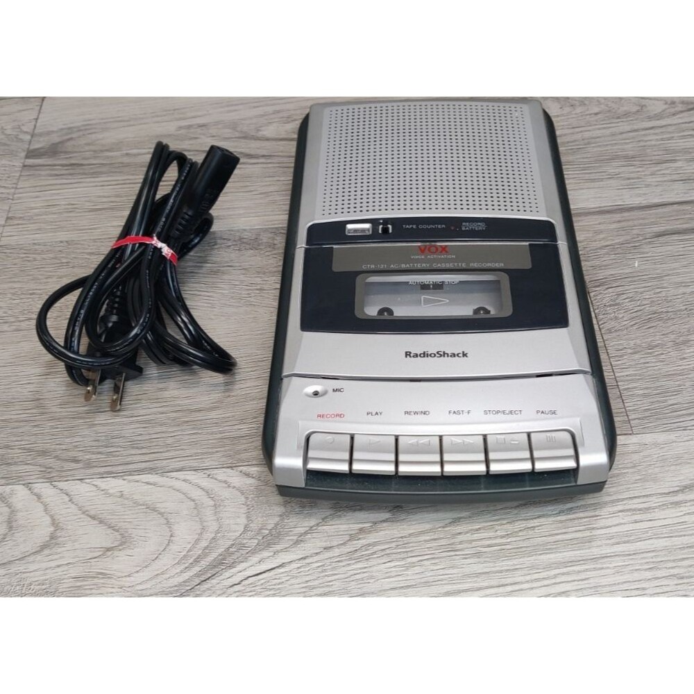 RadioShack CTR-121 Desktop Cassette Recorder Voice Actuated VOX Cat No 14-1128